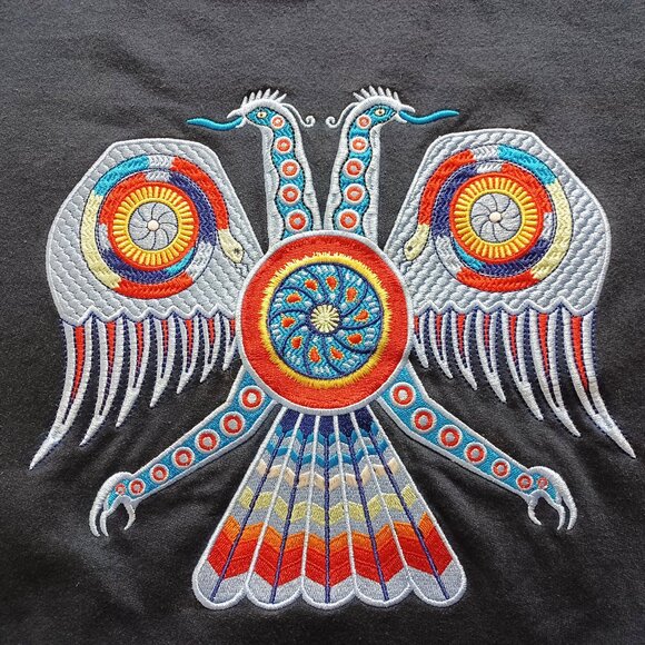 Pineda Covalin Embroidered Double-headed Eagle Sweatshirt - Picture 5 of 15